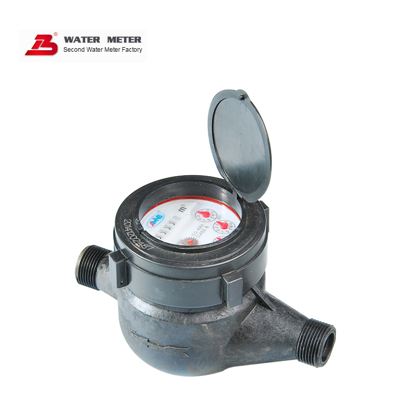 Dry plastic water meter